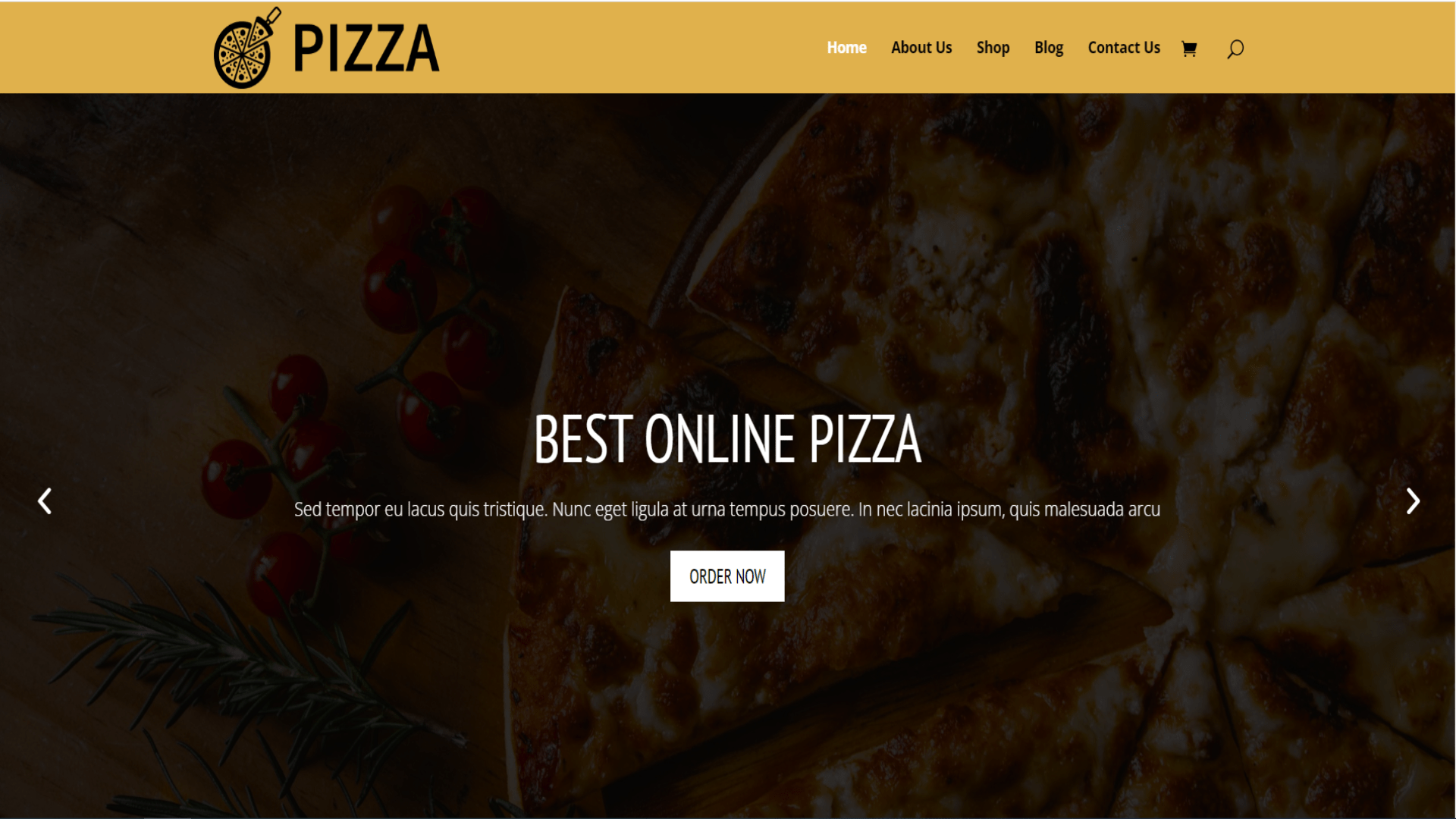 Online Pizza Shop